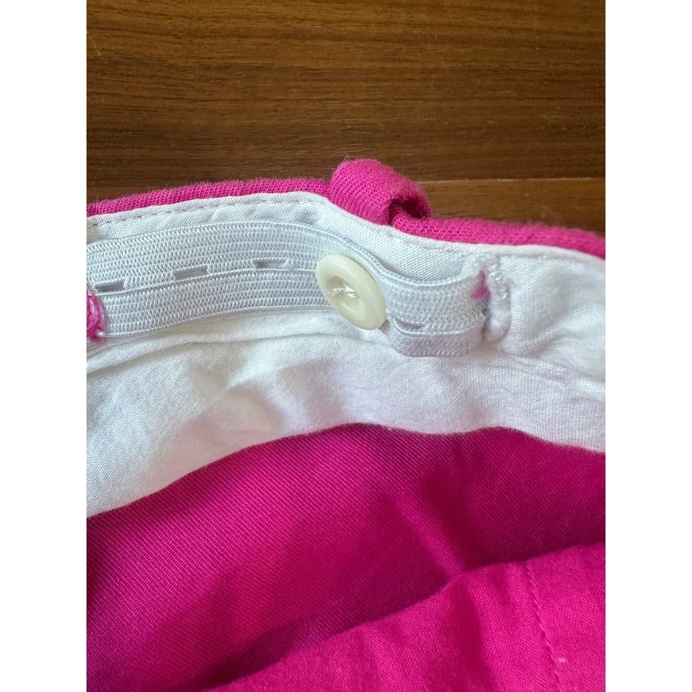 COS Pleated Wide Leg Trousers 100% Cotton Size 12 Pink Statement Minimalist